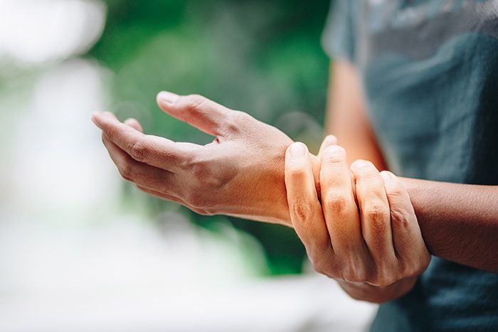 Close Up Young Women Wrist Pain , Office Syndrome , Health Care